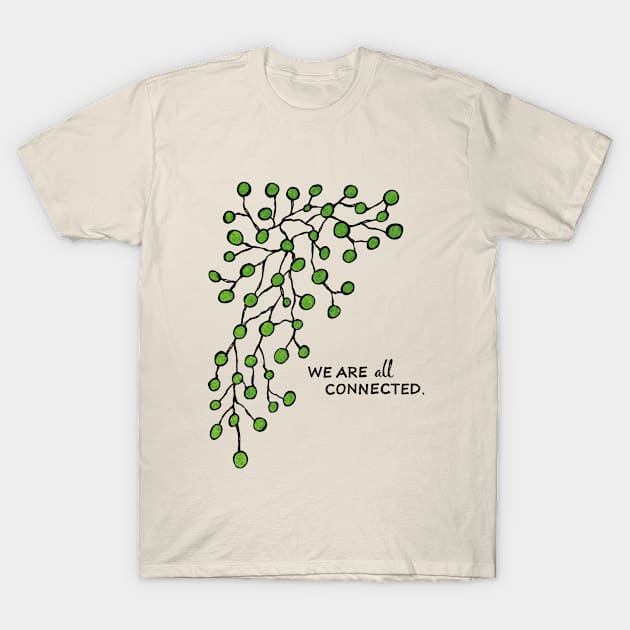 We Are All Connected - Green T-Shirt by Martial Arts & Crafts